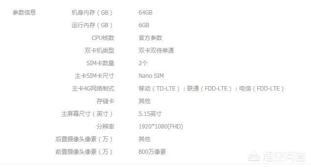 小米6的详细参数配置有哪些(小米6的全部参数)